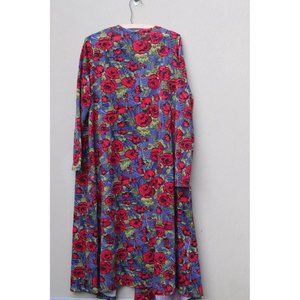 Red roses Cardigan Kimono